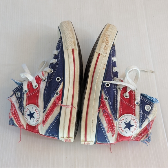 CONVERSE Limited Edition The Who flag Artwork 2008 Year Hour high top sneakers - Picture 2 of 15